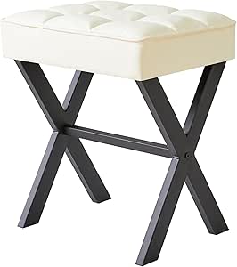 Poggiapiedi Sgabello Divano Sgabello Poggiapiedi Pouf con Gambe in Legno Tortora