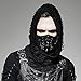 PUNK RAVE Men's Punk Mask Party Streetwear Hip Hop Rock Motocycle Personality Cool Style Halloween Mask (Men's Size)