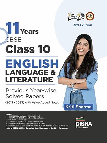 11 Years CBSE Class 10 English Language & Literature Previous Yea...