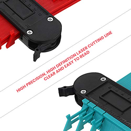 image for 2 Pack Wider Contour Gauge Duplicator,CHARMINER Profile Gauges,Copy Ir