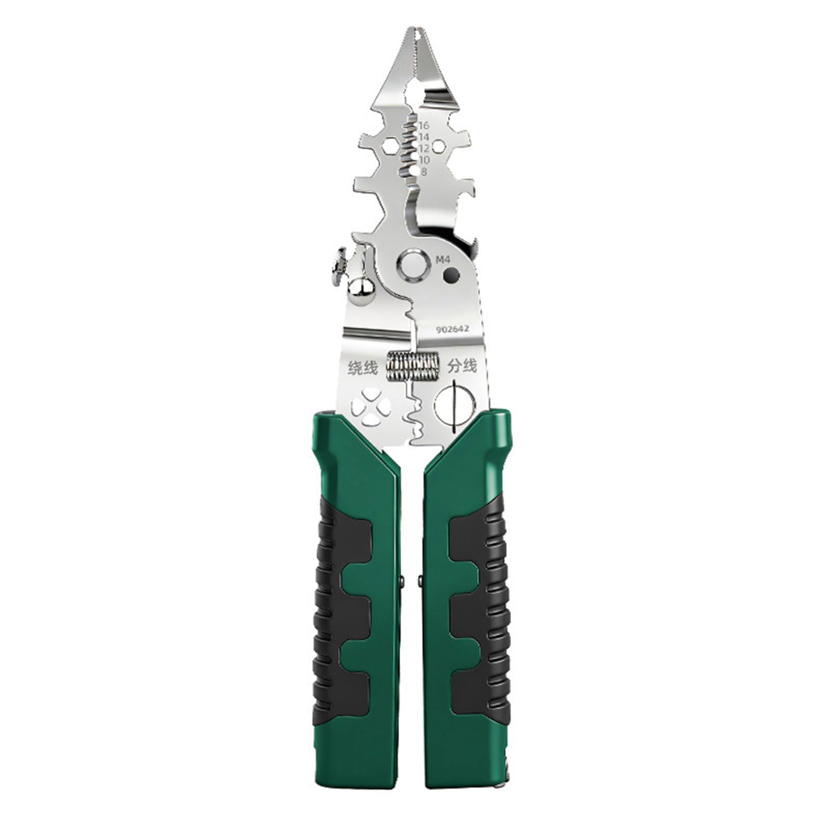 Fromceo Electrician Pliers Featuring Voltages Tester Wire Cutter Wire Twisting And Cutting Tool