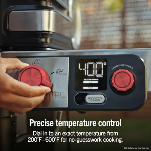 Ninja FlexFlame Grill & Smoker, Electric & Propane, 5-in-1, Black,PG301BK - image 9