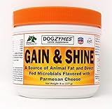 Dogzymes Gain and Shine Specifically formulated for Canine Weight Gain and Improved Coat (8 Ounce)