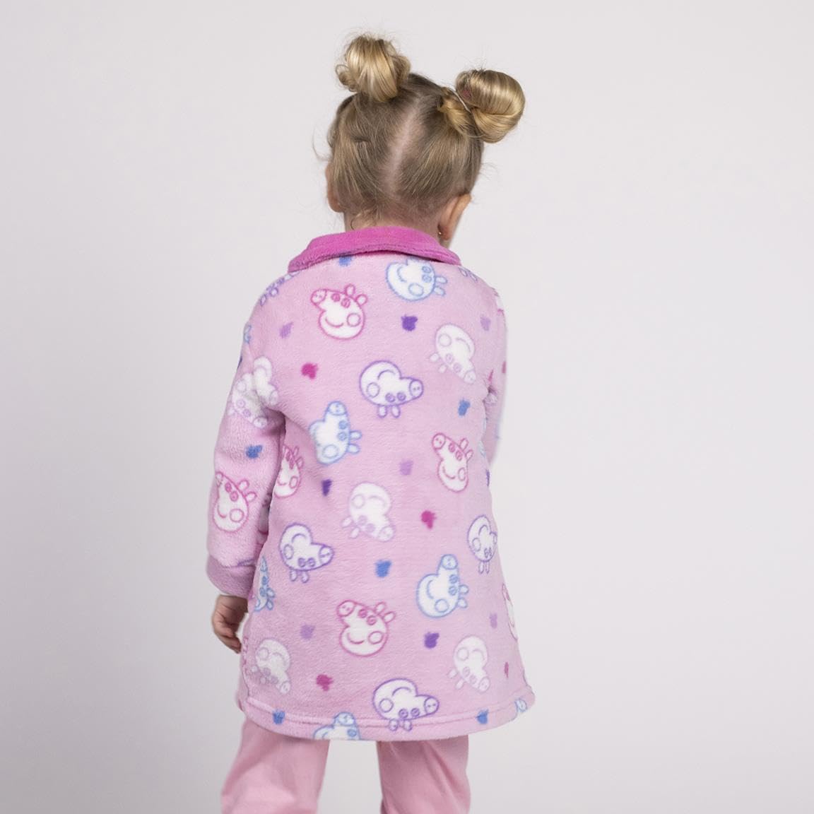 CERDÁ LIFE'S LITTLE MOMENTS Albornoz infantil de forro polar con licencia oficial de Nickelodeon, color rosa, 12 meses