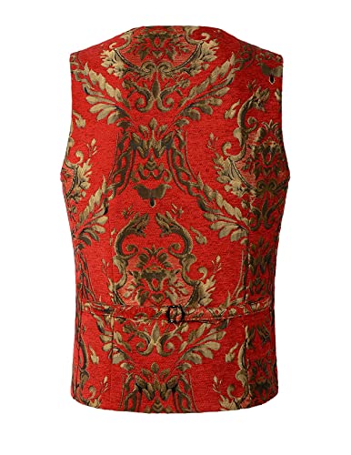 Mens Gothic Lapel Vest Steampunk Waistcoat Victorian2