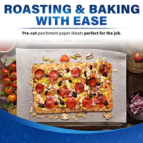 Paterson Paper 16" X 24" Full Size White Silicone Coated Reusable Baking Parchment Paper Sheets Bun/Sheet Pan Liners - 1000/Case - 425F - Non-Stick/Grease-Proof #TOP5