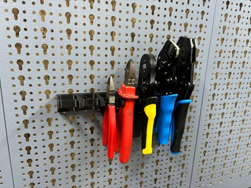 Zange Wandhalterung für 7 Zangen für Küpper Lochwand und Eurolochung 45 mm Eurolochwand und Güde und ADB Lochwand Zubehör Systemhalter (Groß 28 mm)