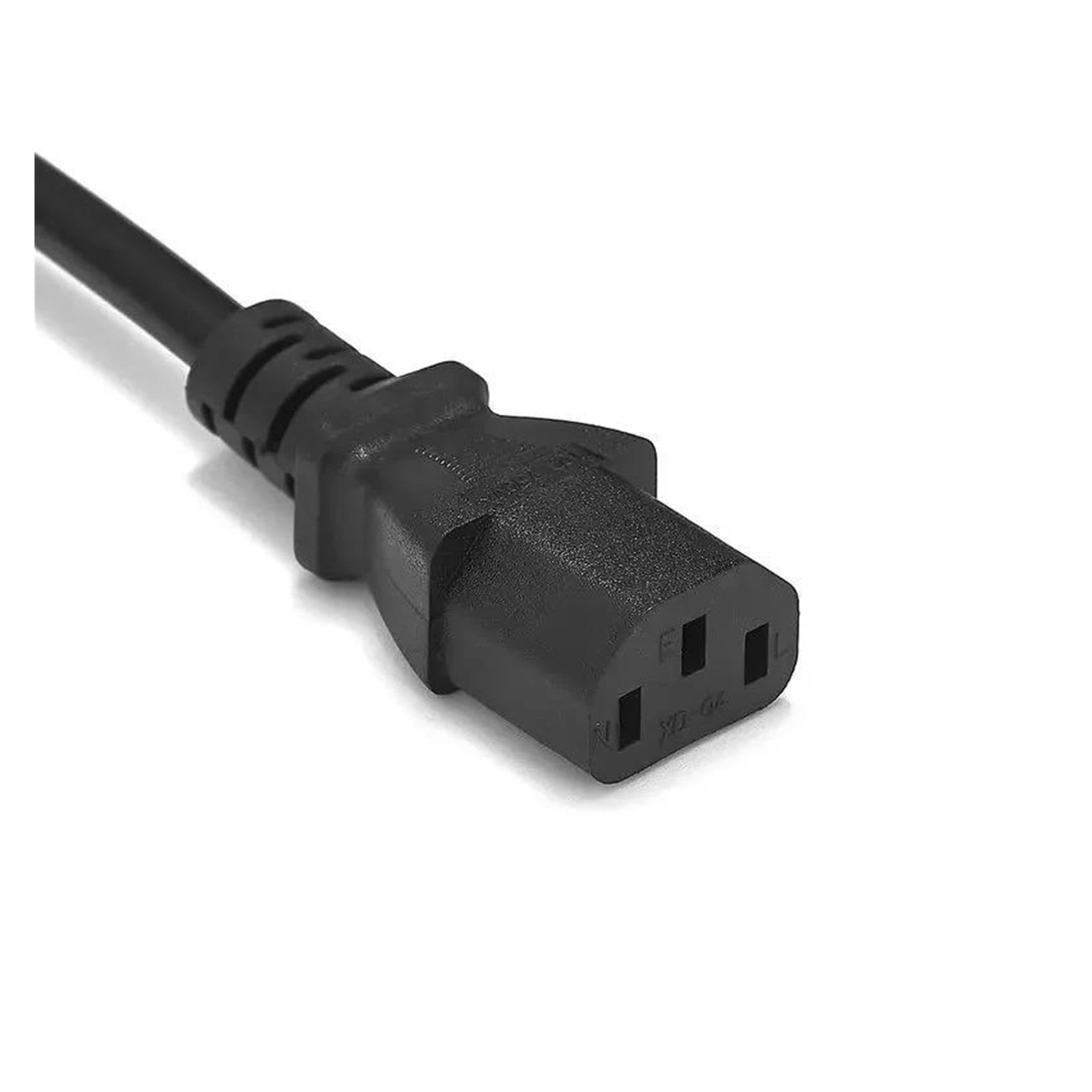 EU-Stromkabel, IEC C13-Stromverlängerungskabel, 1,2 m, 1,5 m, 2 m, 3 m, AC-Netzteil-Verlängerungskabel, kompatibel mit LG, TV(5m)