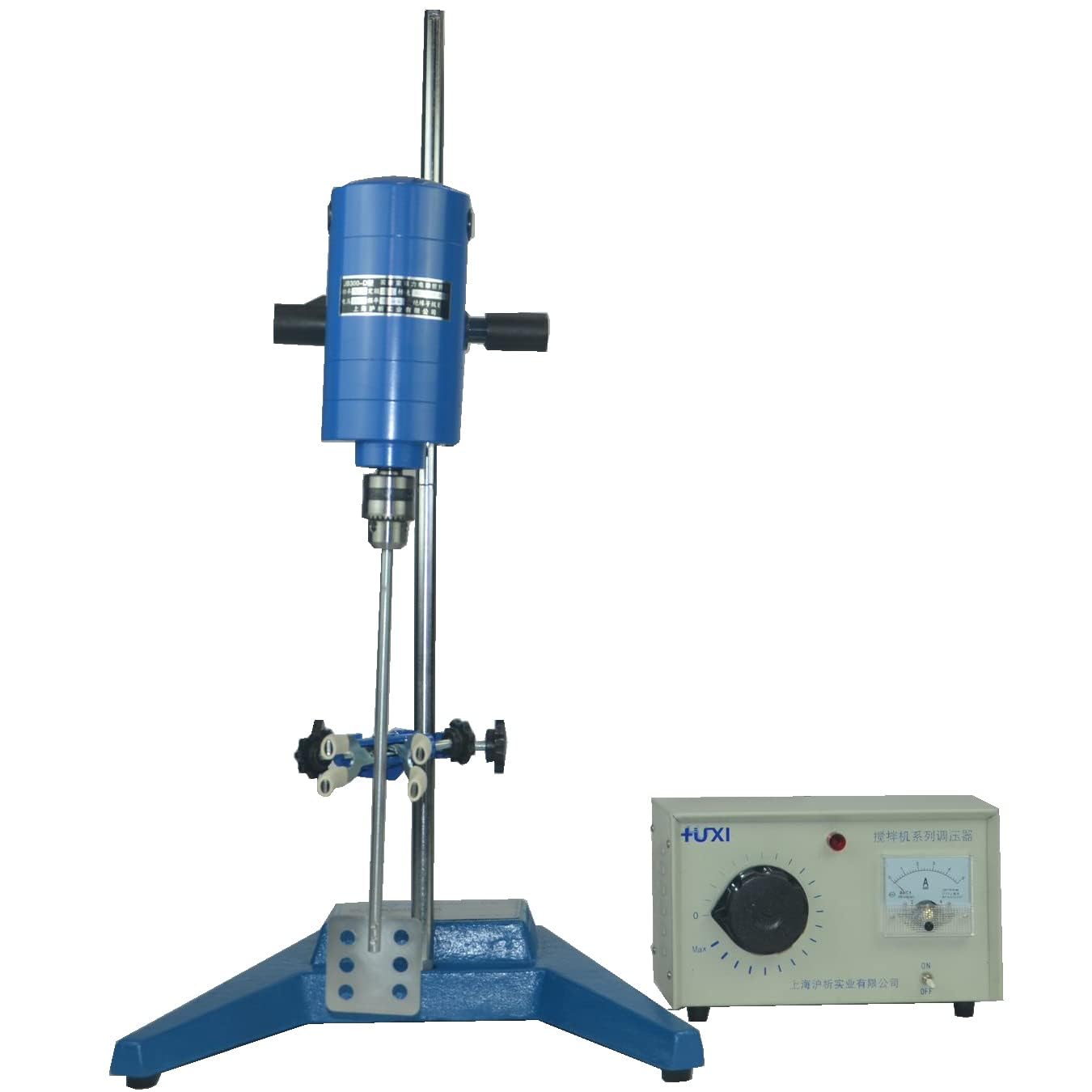 Electric Mixing Machine Mixer Lab Stirrer Equipment for Mixing and Stirring Liquid Experimental Medium with Speed 50 to 1500r/min Maximum Stirring Volume 85000ml 220V Stepless Speed Regulation