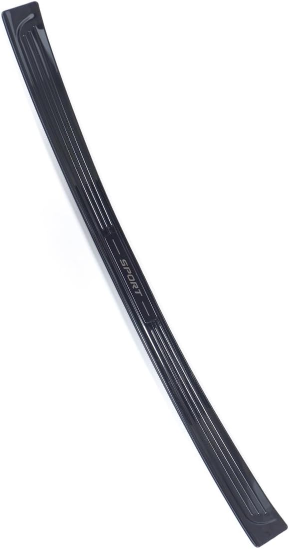 for 2025 2024 2023 2022 2021 2020 Toyota Highlander Rear Trunk Bumper Protector Guard, Unti-Scratching Protector for Highlander Cover Trim Black Stainless Steel, Wholly Wrapped Style -Exterior Black