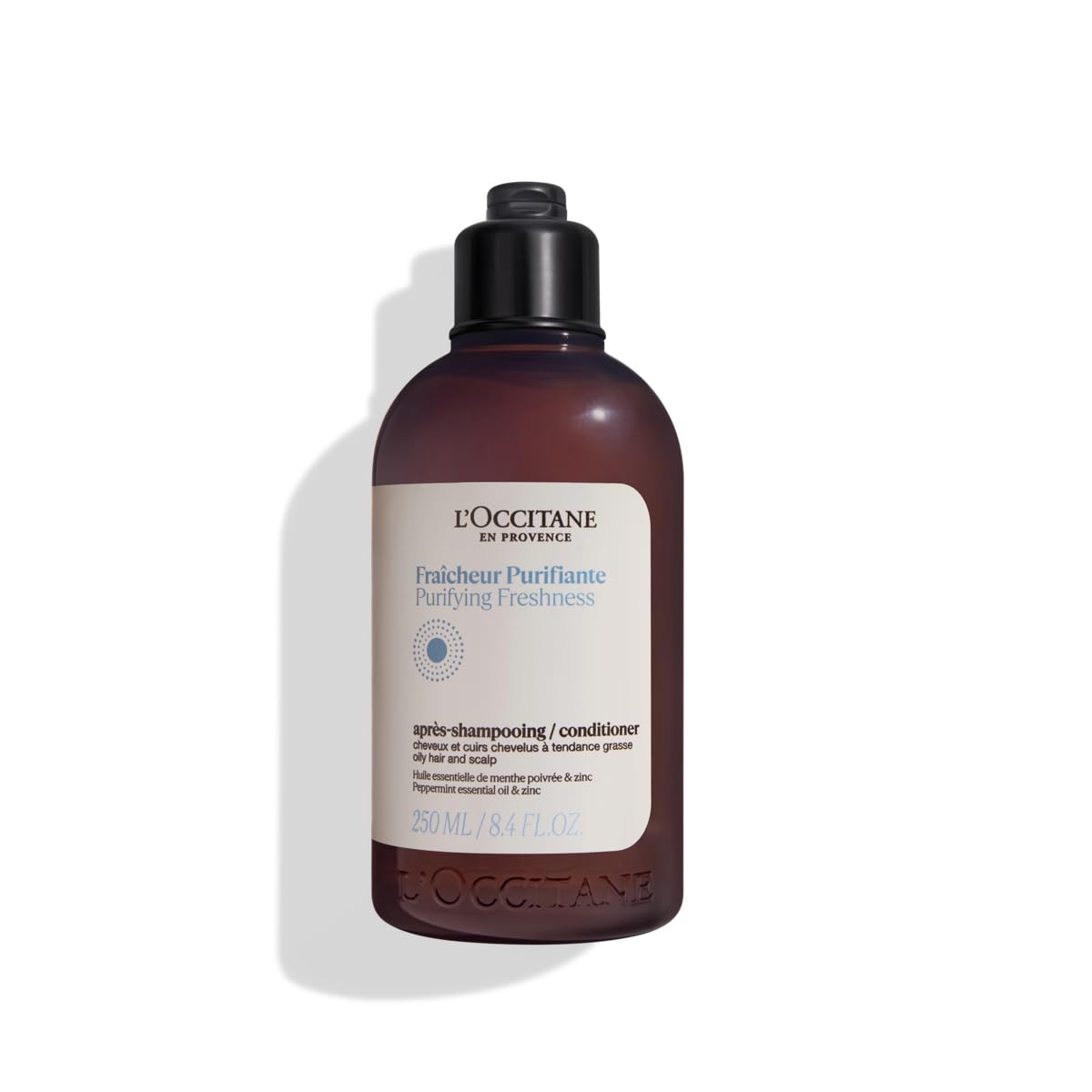 L'OCCITANE Purifying Freshness Conditioner 250ml | Silicone-Free | Vegan & 99% Readily Biodegradable | Luxury & Clean Beauty Hair Care for All Hair Types