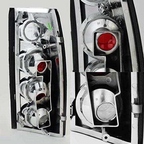 AKKON - For Chevy C/K C10 Tahoe GMC Jimmy Sierra Suburban Yukon Pickup Truck Black Tail Lights Brake Lamps