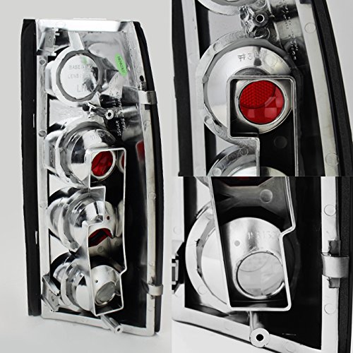 AKKON - For Chevy C/K C10 Tahoe GMC Jimmy Sierra Suburban Yukon Pickup Truck Black Tail Lights Brake Lamps