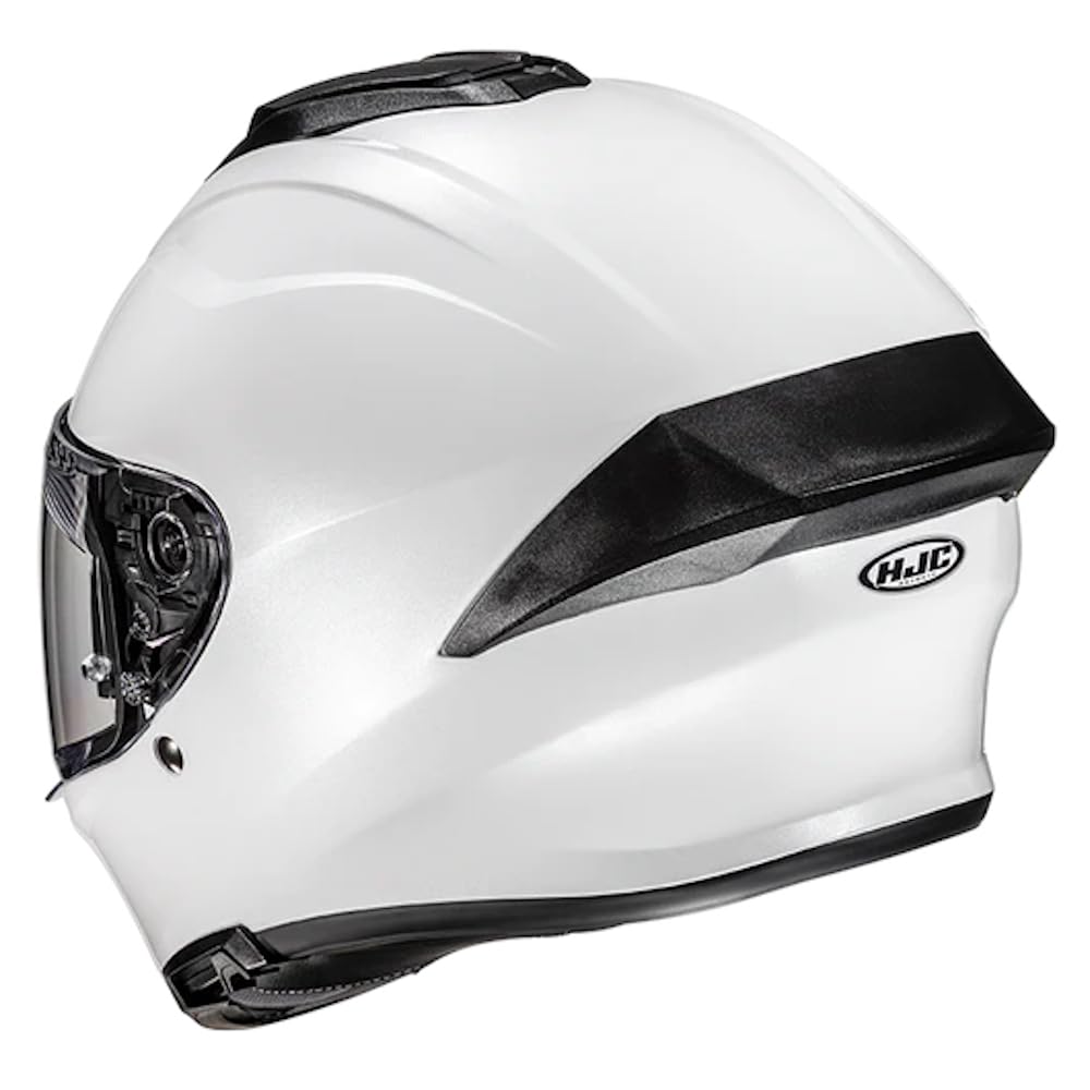 Casco de Moto Integral HJC C71 Designed Solid Blanco con Visor Solar | Unisex Hombre y Mujer Homologado ECE 22.06