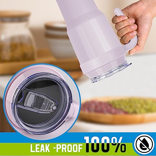 Vqrrcki 40 Oz Tumbler With Handle - Stainless Steel Vacuum Insulated Mug Cup With Lid And Straw, Keeps Cold For 34 Hours Or Hot For 12 Hours - Sweat Proof, Leak Proof, Dishwasher Safe1 #TOP4