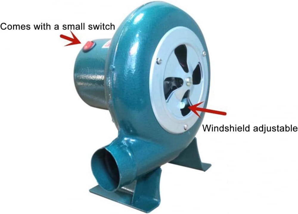 Ventilatore per barbecue a velocità variabile Fabbro Forge Ventilatore a carbone per camino a carbone Ventola di avviamento A||40W