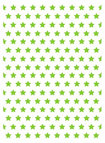 Ursus 12514658 - Fotokarton Sternen, 300 g/qm, Din A4, 10 Blatt, grün