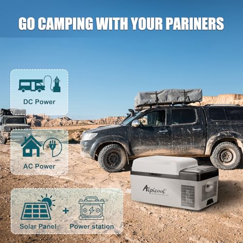 Refrigerador de 12V CC con compresor portátil de -20 a 20 grados para ruta 6