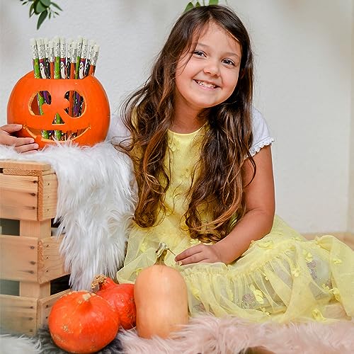 Lápices Halloween de madera con borrador x60 unidades miniatura 4