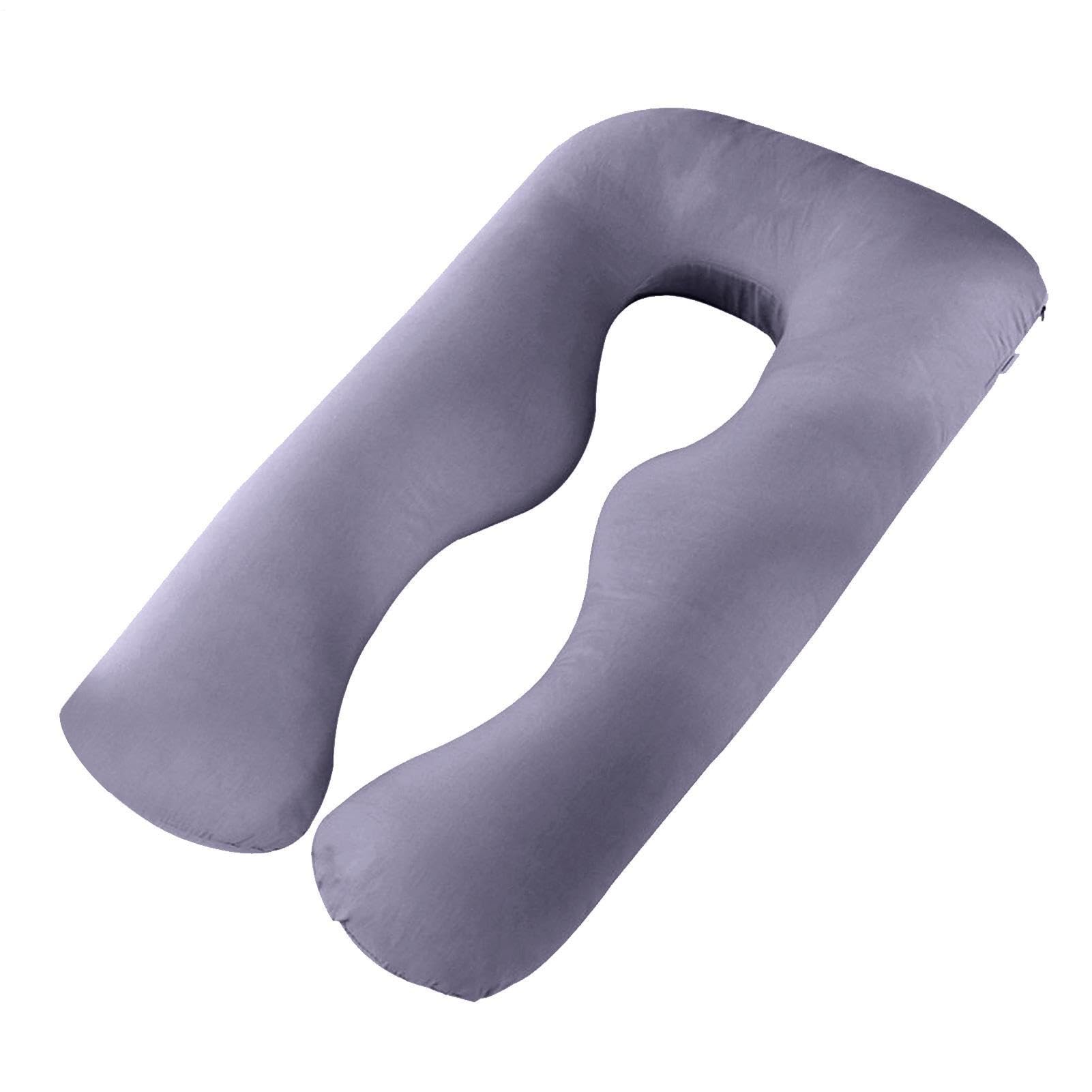 Almohada de cuerpo completo | Almohada de cuerpos en forma de U para sueño | de maternidad para adultos | Almohada de embarazo flexible, almohadilla de almohada, sueño, almohada de soporte extraíble par