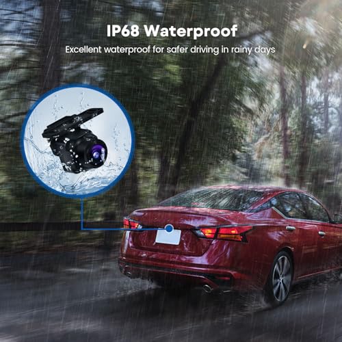 Image of Dasaita AHD 1080P Backup Camera Rear Front Night Vision IP68 Waterproof 170 Wide Viewing Angle Clear Images Reverse Camera, for Universal Cars Pickups Campers SUVs Vans