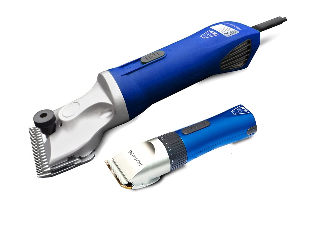 MasterclipHorse Clipping Combo - Hunter Heavy Duty Clipper and Showmate Trimmer - Available in 3 Colourways (Blue Hunter and Blue Showmate)
