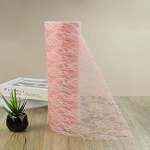 DECARETA Vintage Lace Ribbon Roll for Crafts Cover