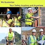Safety Vests 10 Pack - Yellow Reflective High Visibility Construction ANSI Class 2 Work Vest for Men,Woman,Hi Vis Vest Mesh and Neon Silver Strip - Image 7