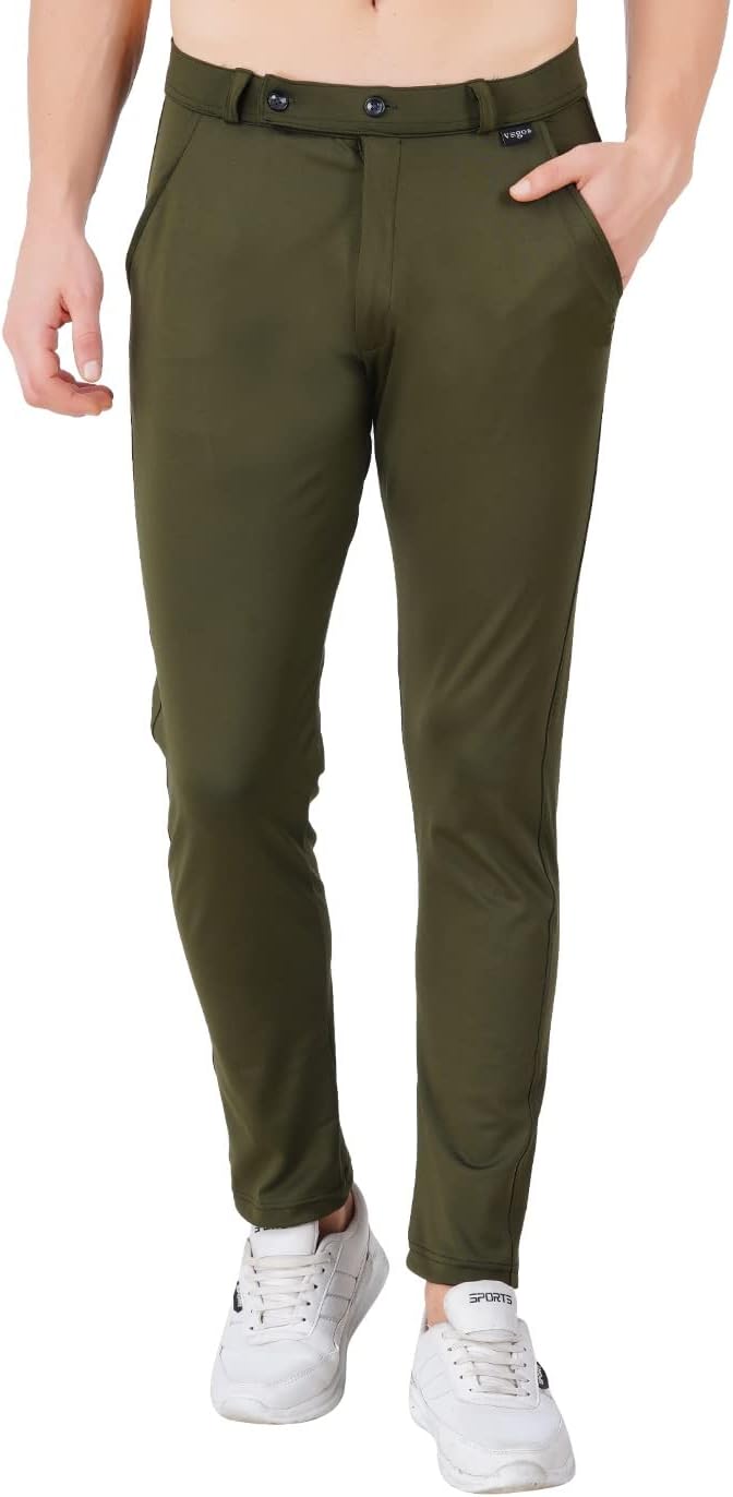VEGOMens 4 Way Lycra Strechable Formal Trousers & Pant