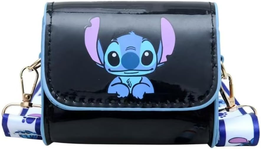 for stitch crossbody bags for women teenagers girls purse shoulder bag for shopping vacation stitch gifts for girls black