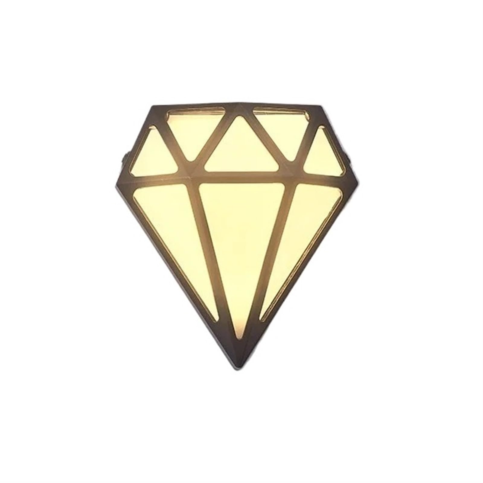 Applique murale diamant étanche luminaire extérieur villa jardin LED moderne or