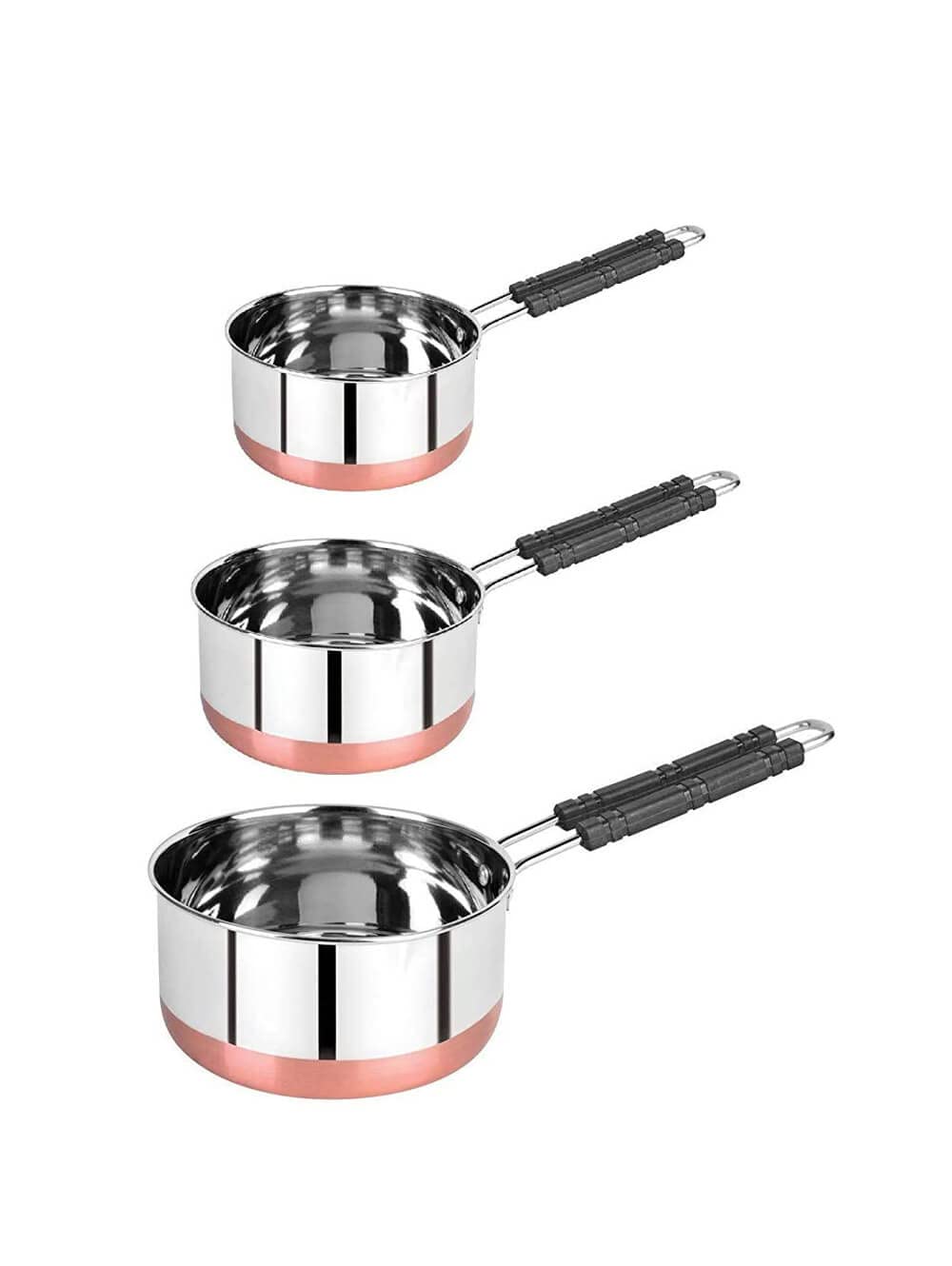 Himanshu 3 Pcs Tea Pan with Handle