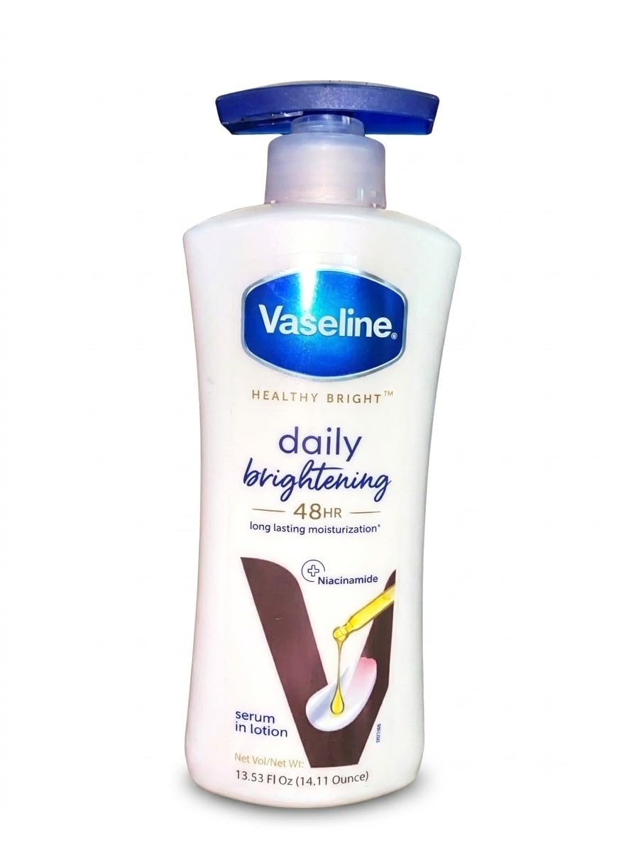 Vaseline Healthy Bright Body Lotion 400 ml, Daily Brightening Moisturizer with Sunscreen for Dry Skin, Gives Non-Greasy Glowing Skin - For Men & Women-image-47