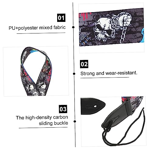 FAVOMOTO 1 PC Sangle De Guitare Laisse En Cuir Ceinture Vintage Crâne Ceinture Ukelele Strap Broderie Sangle De Guitare Ukulélé Courroie De Cou Guitare Électrique Ceinture Ceinture De - Les Beatles, Paul McCartney, John Lennon, RIngo Starr, George Harrison FAVOMOTO 1 PC Sangle De Guitare Laisse En Cuir Ceinture Vintage Crâne Ceinture Ukelele Strap Broderie Sangle De Guitare Ukulélé Courroie De Cou Guitare Électrique Ceinture Ceinture De – Image 7