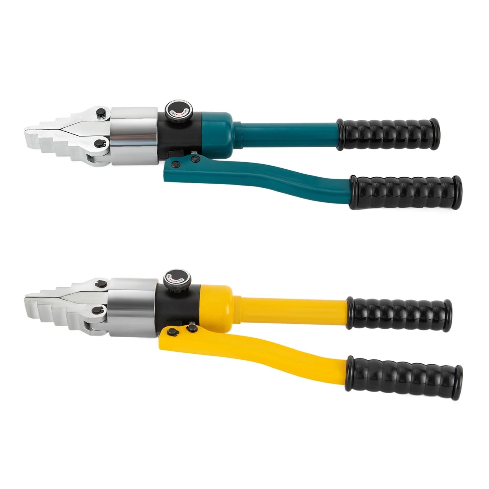 Hydrauliczne szczypce zaciskowe YQ-30 8T 30MM Przenośny Hydrauliczny Rozdzielacz Rozpierający Zestaw Ręczny Zintegrowany Narzędzi Do Rozdzielania Kołnierzy Niebieski/żółty,do miedzi i aluminium(Blue)