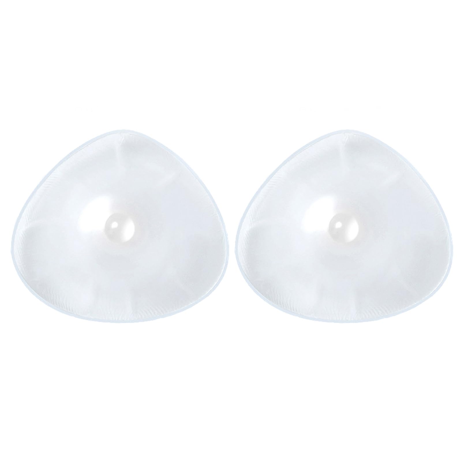 AKAFKKPYXSD Triangle Silicone Breast Forms Self-adhesive Women Mastectomy Recovery Bra Enlargement For Crossdressers And Cosplay(500g/pair, Transparent)