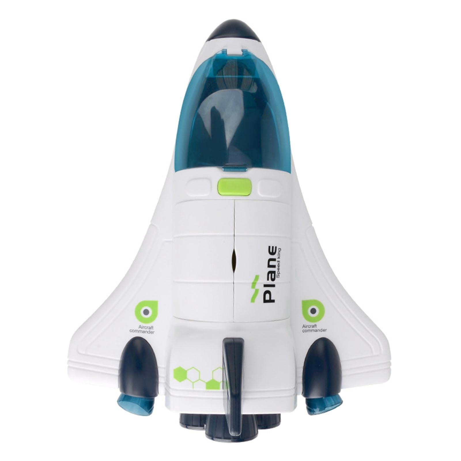 Lot de 2 véhicules jouets spatiaux avec lumières et sons pour enfants de 3 à 6 ans