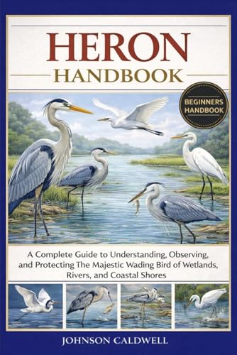 HERON HANDBOOK: A Complete Guide to Understanding, Observing, and Protecting the Majestic Wading Bird of Wetlands, Rivers, and Coastal Shores