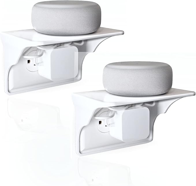 Storage Theory Power Perch Horizontal Wall Outlet Shelf