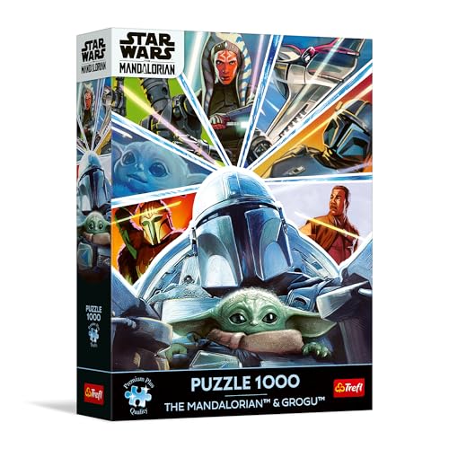 Trefl Premium Plus Quality - Puzzle Star Wars, The Mandalorian & Grogu - Une série de Puzzles mettant en scène Vos Personnages préférés, pour Les Adultes et Les Enfants à partir de 14 Ans