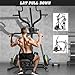 DONOW Leverage Gym Power Rack Squat Rack Lever Gym with LAT Low Row System Home Gym System Workout Station 2:1 Ratio (Without Weight Plates)