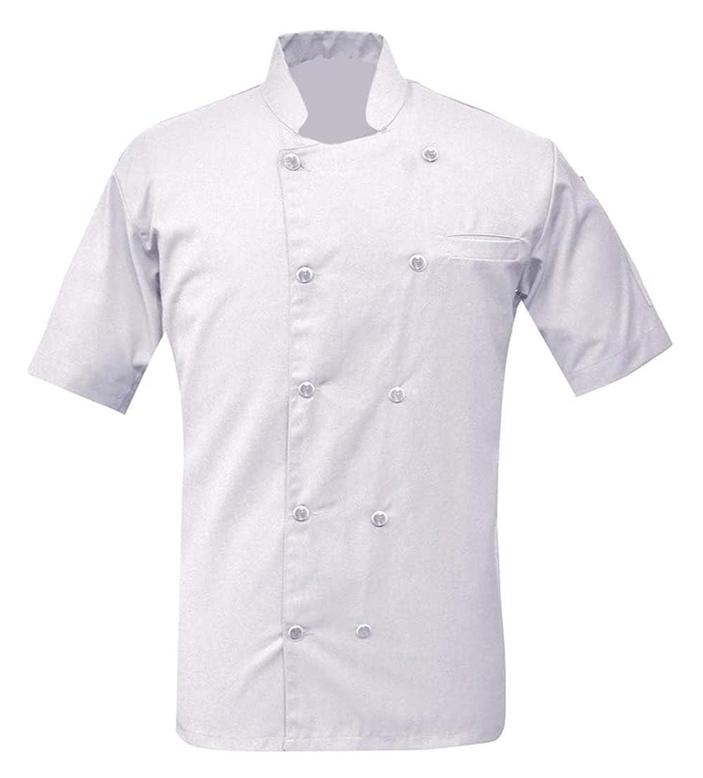 TROZ Herren-Kochjacke, kurzärmelig, Gastronomie, Bäcker (Größe S-6XL)
