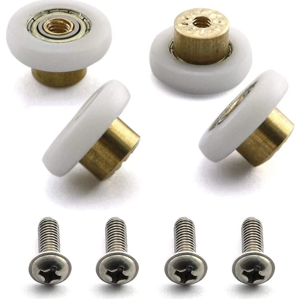 NA 4 szt. Wymienne rolki do drzwi prysznicowych / szyny / koła 20 mm/23 mm/25 mm/27 mm średnicy