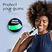 Oral-B iO Series 5 Rechargeable Electric Toothbrush with Visible Pressure Sensor to Protect Gums, 2 Minute Timer, 5 Cleaning Settings, 1 Replacement Toothbrush Heads, and Travel Case, Black