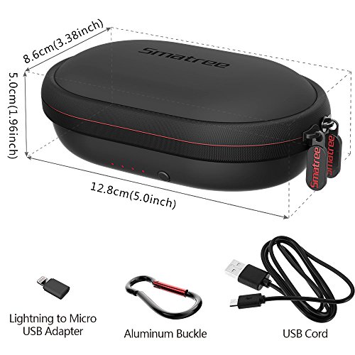 Smatree Charging Case Compatible For Beatsx, Powerbeats 3, Powerbeats 2, Bose Soundsport, Jaybird X4/X3/X2, Powerbeats High-Performance Headphones (Not Fit With Beats Flex!) #TOP4
