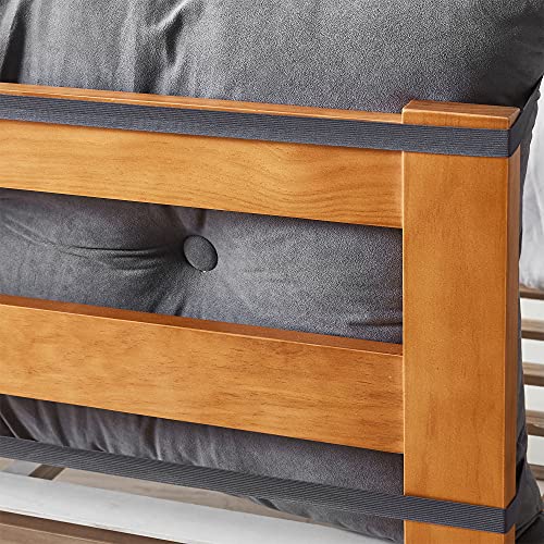 Rainha - Plush Tufted College Headboard - Dark Gray #TOP2