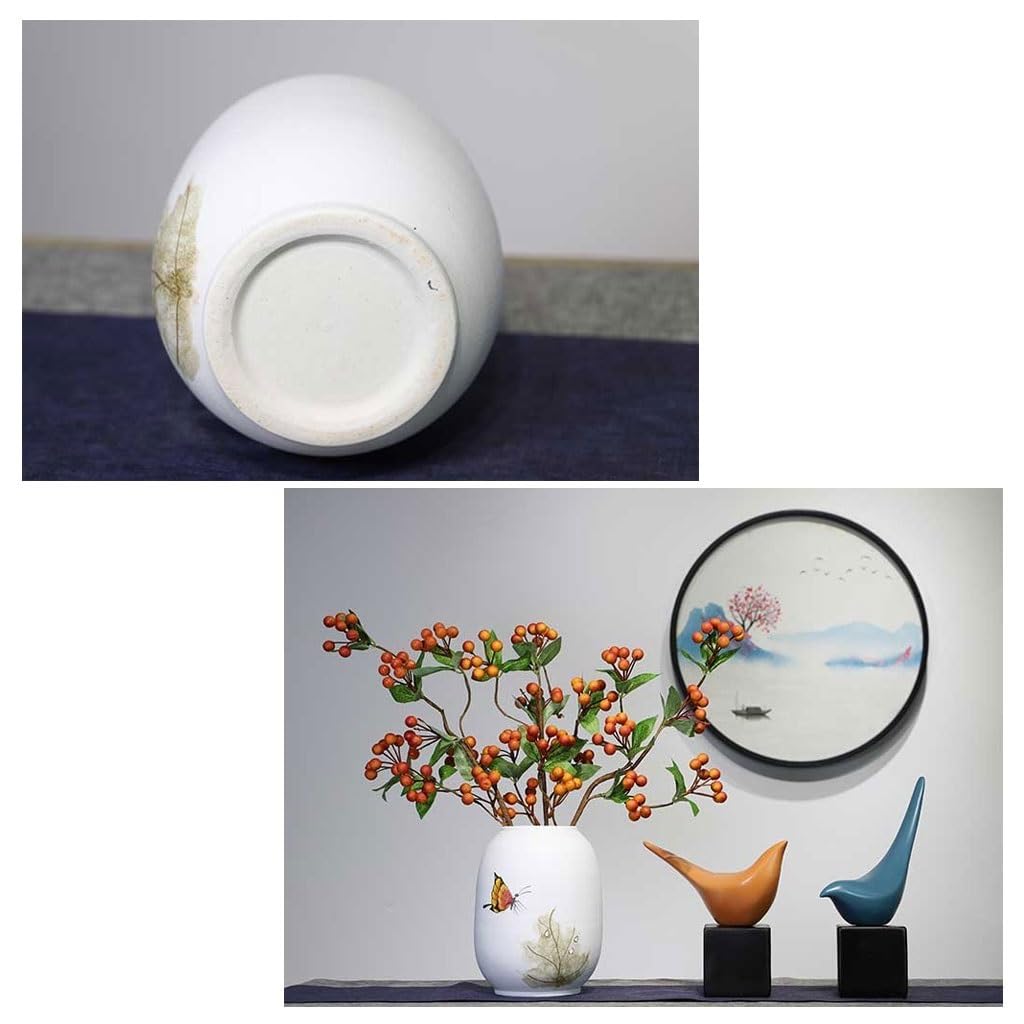 Wazon Nowoczesny chiński ceramiczny wazon Ornament prosty domowy stół do pokoju dziennego wazon wejście dekoracja szafki na wino Dekoracje domu