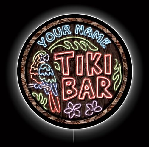 Tiki Bar Custom LED Sign 38 in