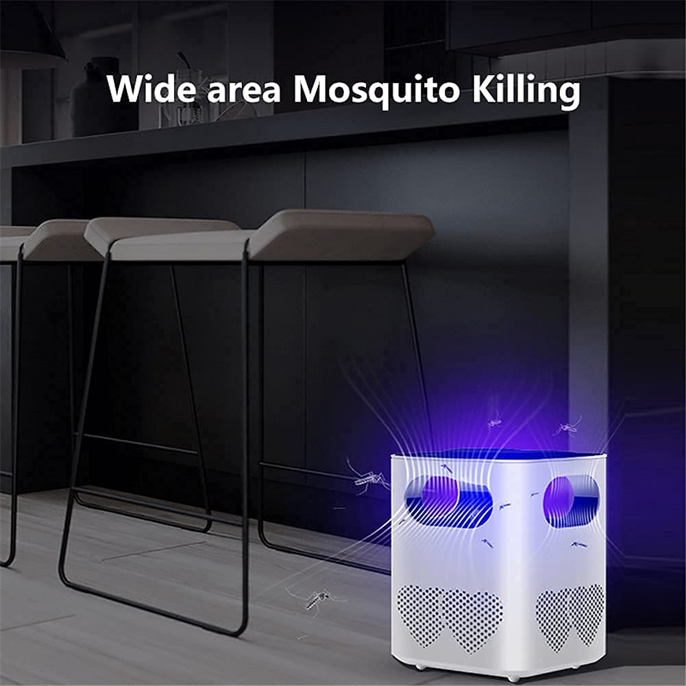 Trampa para Mosquitos, lámpara antimosquitos, Repelente de Mosquitos electrónico para Interiores, Trampa para Insectos antiasesino, Control de plagas Ligero para Dormitorio, Cocina (Negro)