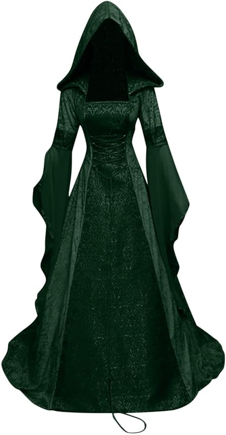 OIOLOYJM Renaissance Costume Women Medieval Sexy Plus Size Witch Vampire Gothic Halloween Costumes Woman 2025 Clothes Dresses